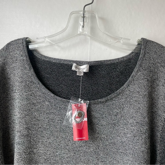 Avenue Sweaters Nwt Avenue Pullover Gray Sweater Tunic Button